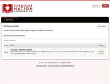Tablet Screenshot of cherokeenation.academicworks.com